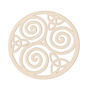 Décoration murale en bois Graine de Vie 7 Chakras, géométrie sacrée artisanale en bois - Product Image 6