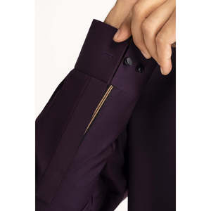 ชุดสูทผ้าฝ้ายสีม่วงสำหรับผู้ชาย - Product Image 6