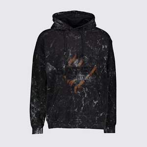 Ventes en gros de sweats à capuche unisexes en molleton de coton lourd brodés, logo personnalisé, surdimensionnés, lavés à l'acide, pull d'hiver - Product Image 6