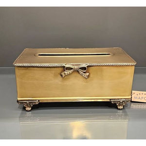 Boîte de rangement pour mouchoirs de décoration de bureau à domicile Nouveau design Vaisselle Boîte à mouchoirs en métal Porte-serviettes à prix raisonnable - Product Image 1