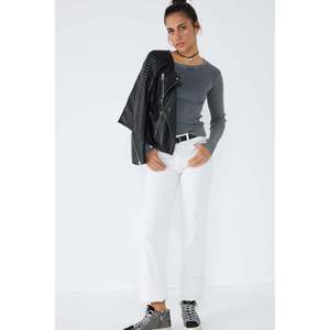 T-shirt décontracté à manches longues en coton délavé à l'acide - Product Image 2