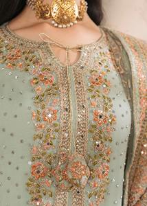 Venta al por mayor listo para usar bordado pakistaní Salwar Kameez traje para mujeres Eid Festival musulmán étnico vestido OEM de Pakistán - Product Image 2