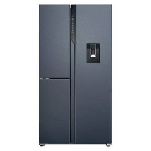 Refrigerador con congelador de puertas francesas SERIE 7 de 3 puertas HSPR79F18EWMB Total No Frost Negro cepillado Clase E Dimensiones - Product Image 1