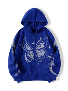 Taux raisonnable Femmes Strass Veste haute qualité durable trucs anti-rides respirant sweats à capuche pour femme à manches complètes - Product Image 5