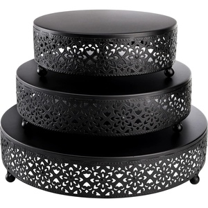 Elegant Gold Metal Cake Stand with Stylish Design High Quality & Sturdy for Weddings Parties & Dessert Displays - Product Image 4