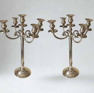 Candelabro Decorativo de Aluminio, Portavelas de Navidad Único y de Lujo Hecho a Mano - La Mejor Calidad y Más Vendido - Product Image 1