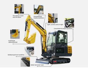 Nouvelle mini-excavatrice de 3,5 tonnes avec cabine fermée. Mini-pelle compacte avec moteur Kubota en vente. |   La livraison s'effectue dans le monde entier - Product Image 4