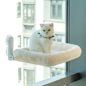 Hamac carré pour <span class=keywords><strong>chat</strong></span> en fausse fourrure de lapin, lit pour <span class=keywords><strong>chat</strong></span> d'hiver, perchoir de fenêtre avec ventouses puissantes, chaise longue pour <span class=keywords><strong>chat</strong></span> en tissu durable, plusieurs couleurs - Product Image 5