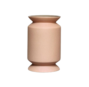 Jarrón de Metal Color Rosa, Centro de Mesa Decorativo para Hogar u Oficina, Regalo, Diseño Vintage y Moderno, Hierro Metálico - Product Image 2