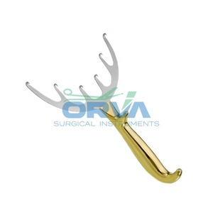 Retractor de medio oro Manual ligero de alta calidad, juego de instrumentos de cirugía plástica de acero inoxidable, base quirúrgica - Product Image 5
