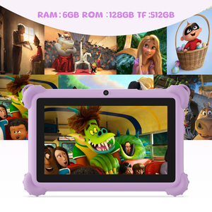 Máy tính bảng trẻ em giá rẻ C Idea <span class=keywords><strong>7</strong></span> inch màn hình IPS Android, bộ nhớ TF 512GB, dùng cho giáo dục, kèm bao da (màu tím) - Product Image 4