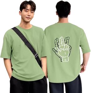 T-shirt décontracté pour homme, design uni, coton biologique, épaules tombantes, grande taille, manches courtes, jersey, motif Bangladesh - Product Image 1