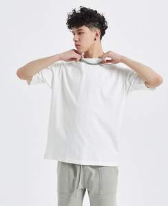 Qualité personnalisée hommes vierge 100% coton T-shirt surdimensionné goutte épaule conception impression t-shirts - Product Image 3