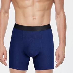 Calzoncillos bóxer versátiles de algodón para uso diario para hombre con tela transpirable que absorbe la humedad, cintura elástica suave, costuras duraderas - Product Image 3