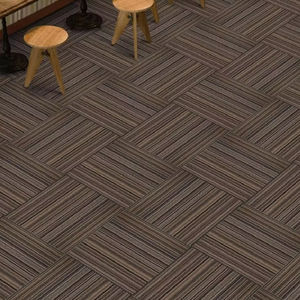Factory Hot Sale Dicker Stapel Kommerziell 50x50CM 25x100 CM Nylon Square Feuerfeste Teppich fliesen PVC-Träger für Office Floor Hotel - Product Image 4