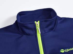 ชุดวอร์มลำลองสำหรับผู้ชายชุดวอร์ม2ชิ้นผ้าสแปนเด็กซ์95% 5% โพลีเอสเตอร์สำหรับยิมชุดออกกำลังกายโลโก้ด้านหน้า - Product Image 3