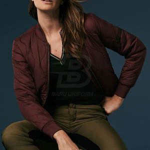 Último estilo 2025 invierno cálido hecho a medida chaquetas de bombardero de las mujeres al por mayor de calidad superior chaquetas de bombardero de las mujeres - Product Image 3