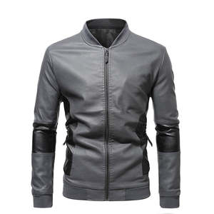 Veste en cuir véritable pour homme, best-seller, style streetwear, col montant, en cuir de vache, vestes d'hiver, fabriquées au Pakistan - Product Image 1