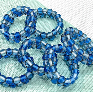 Anneaux de serviette bohème-Anneaux de serviette perlés en verre-Décoration de table - Product Image 4