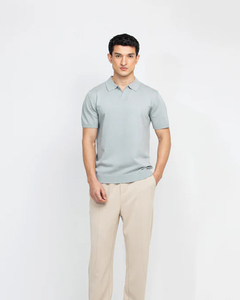 Camisetas Polo de Manga Corta para Hombre, Ligeras, Ajustadas, con Dobladillo Acanalado, sin Botones, Lisas, con Logotipo Personalizado, Nuevas, Coloridas, de Algodón para Verano - Product Image 2