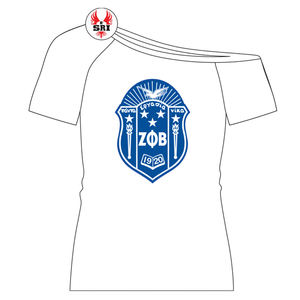 Zeta Phi Beta hors épaule sweat sur mesure t-shirts sororité Zeta Phi Beta broderie femmes coton Jersey t-shirts T-Shirts - Product Image 2