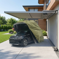 Accessoires automobiles : Tente de protection pliable automatique télécommandée pour voiture, abri rétractable anti-UV