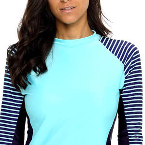 Protector contra sarpullidos para mujeres de tamaño adulto hecho en fábrica profesional/protector contra sarpullido para mujeres de manga larga hecho en tela suave - Product Image 6