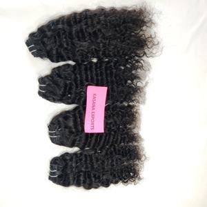 Wholesale 100% Remy Human <b>Hair</b> Extensions Natural Vietnamese Processing None <b>Braiding</b> Cuticle Aligned Weaving Wave Curl Bundle - Product Image 2