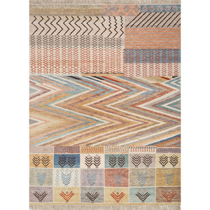 Tapis en laine noué à la main Manchaha Ivory, tapis géométrique pour salon, tapis rectangulaire pour couloir, tapis pour la maison Car-Lgs-09 Jaipur Rugs - Product Image 1
