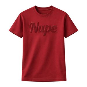 Camiseta de Fraternidad Nupe Kappa Alpha Psi, Color Carmesí, Chenille, Talla Real, Algodón Premium, Bordado con Letras Griegas - Product Image 4