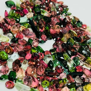 100% Natural High Quality AA Tourmaline Gemstones Faceted Loose Gemstones in a Variety of Lot Colors - Product Image 1