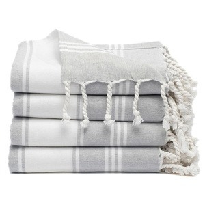 Toalla de baño Fouta Hammam, envoltura de baño de algodón turco tejida a mano, absorbente ligera, manta de viaje de secado rápido para Spa, manta de Yoga para Picnic - Product Image 4
