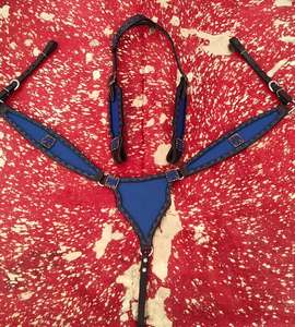 Juego de tachuelas de caballo de cuero de lujo con logotipo personalizado, diseño de temporada occidental de borrador completo Premium, incluye caballete de pecho y cuello - Product Image 4