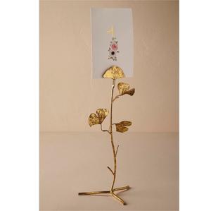 Modern Geometric Gold Photo <b>Holder</b> Set Stylish <b>Metal</b> Table Decor Unique Rainbow Sphere Cylinder Shapes Perfect for Events, Party - Product Image 3