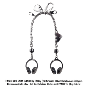 Personalized <b>Metal</b> <b>Key</b> <b>Chains</b>-Headphone Design Gadgets - Product Image 2