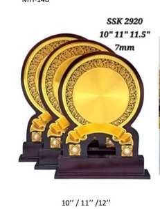 Placa de Certificado de madera plegable negra personalizada, premio de Placa dorada, caja de placas de madera en blanco para Tradeshow - Product Image 6