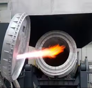 Horno rotativo basculante industrial de capacidad personalizada para fundición y reciclaje de zinc de cobre y aluminio con componente de núcleo de motor - Product Image 5