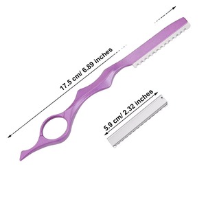 Ensemble de rasoirs droits professionnels en acier inoxydable HERMANN MEDITECH pour un rasage précis et lisse de la barbe et du visage - Product Image 3