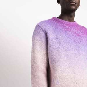 Long Sleeve Casual Solid Color Custom Front Logo Pullovers Knitted Wool Cashmere <b>Sweater</b> Male Winter Quick Dry Anti-Wrinkle - Product Image 6