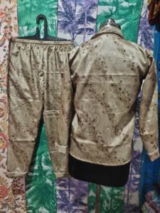 Pijama de lujo Boho Royal House con estampado Digital Flowy para damas de honor, pijama de Sari sedoso, traje de noche, ropa de dormir de verano para mujer - Product Image 2