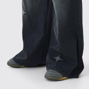 Pantalones vaqueros desgastados para hombre con estilo, pantalones vaqueros rasgados a la moda, ajustados, hechos a medida, al por mayor, para ropa de calle diaria informal - Product Image 4