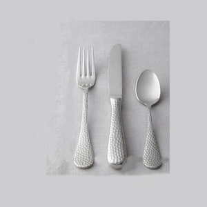 Juego de cubiertos únicos de plata Juego de cubiertos pulidos de plata mate de acero inoxidable Juego de cubiertos decorativos de estilo occidental de lujo - Product Image 3