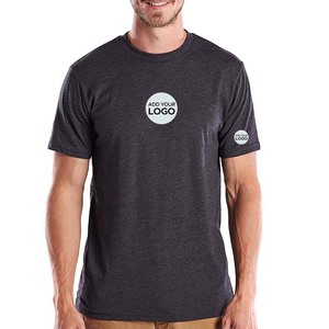 T-shirts à manches courtes en coton/polyester 100% à coupe ajustée pour la promotion d'usine, étiquette privée - Product Image 2