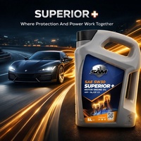Huile moteur automobile Super SAM & Samtec Euro Huile, huile de base SAE, certifiée API, ISO9001