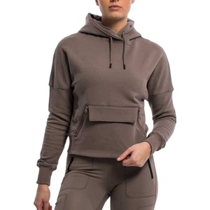 Sudadera Deportiva de Algodón Estampada para Mujer, Sudadera de Invierno con Capucha, Bolsillos Delanteros, Mangas Largas, Tejida, Personalizable - Product Image 1