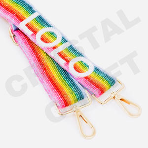 CRYSTAL CRAFT - Cuentas de Vidrio Estilo Indio, Color y Tamaño Personalizados, Accesorios para Correas de Bolsos, Se Aceptan Personalizaciones - Product Image 3