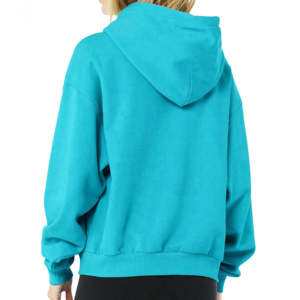 Sudaderas con capucha de moda para mujer con logotipo personalizado al por mayor nuevo diseño transpirable hombro caído con cuello con capucha para invierno - Product Image 5