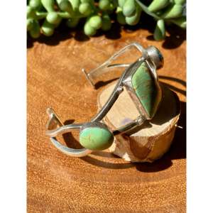 Emer Thompson Kingman Turquoise & Sterling Silver Fashion Cuff Bracelet - Product Image 3