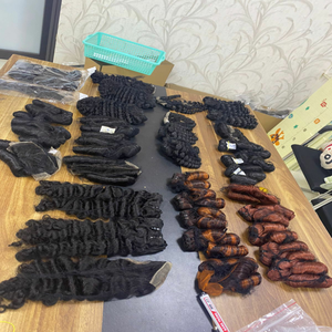 วิกผมหยิกสำหรับผู้หญิงผิวดำ,ผมต่อจากโรงงานที่ยังไม่ผ่านกระบวนการ - Product Image 2