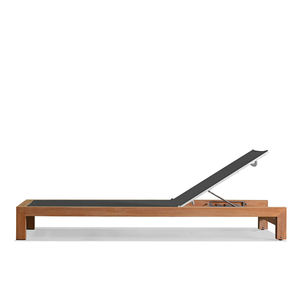 Ensemble de chaises longues modernes en <span class=keywords><strong>bois</strong></span> massif teck, patio extérieur, jardin, chaise longue pour hôtels - Product Image 5